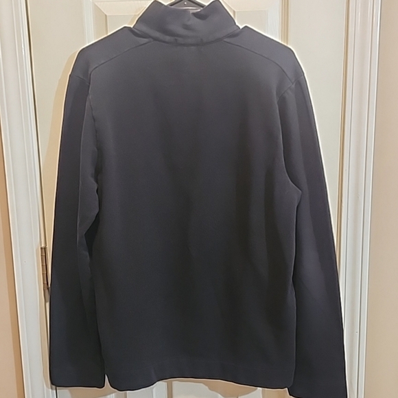 Men’s Banana Republic Sweatshirt M Black Quarter Button - Picture 2 of 7